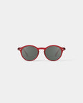 #D Shape Sunglasses in Red Crystal
