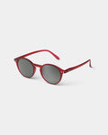 #D Shape Sunglasses in Red Crystal
