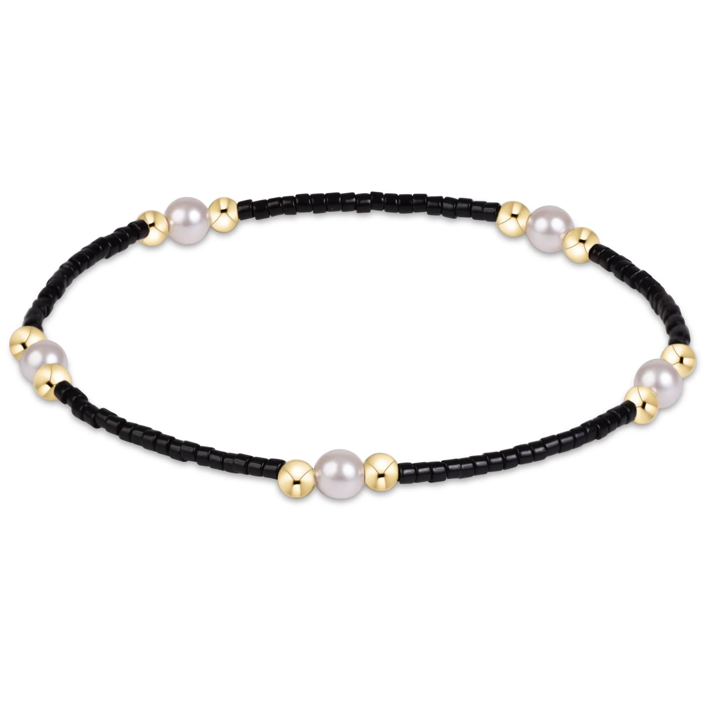 Gameday Hope Purpose Pearl Bracelet in Black