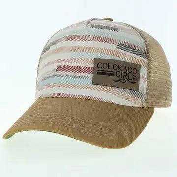 Leather Patch Mesh Trucker