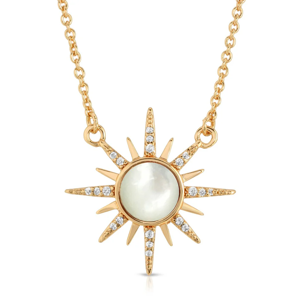 Mother of Pearl Starburst Necklace