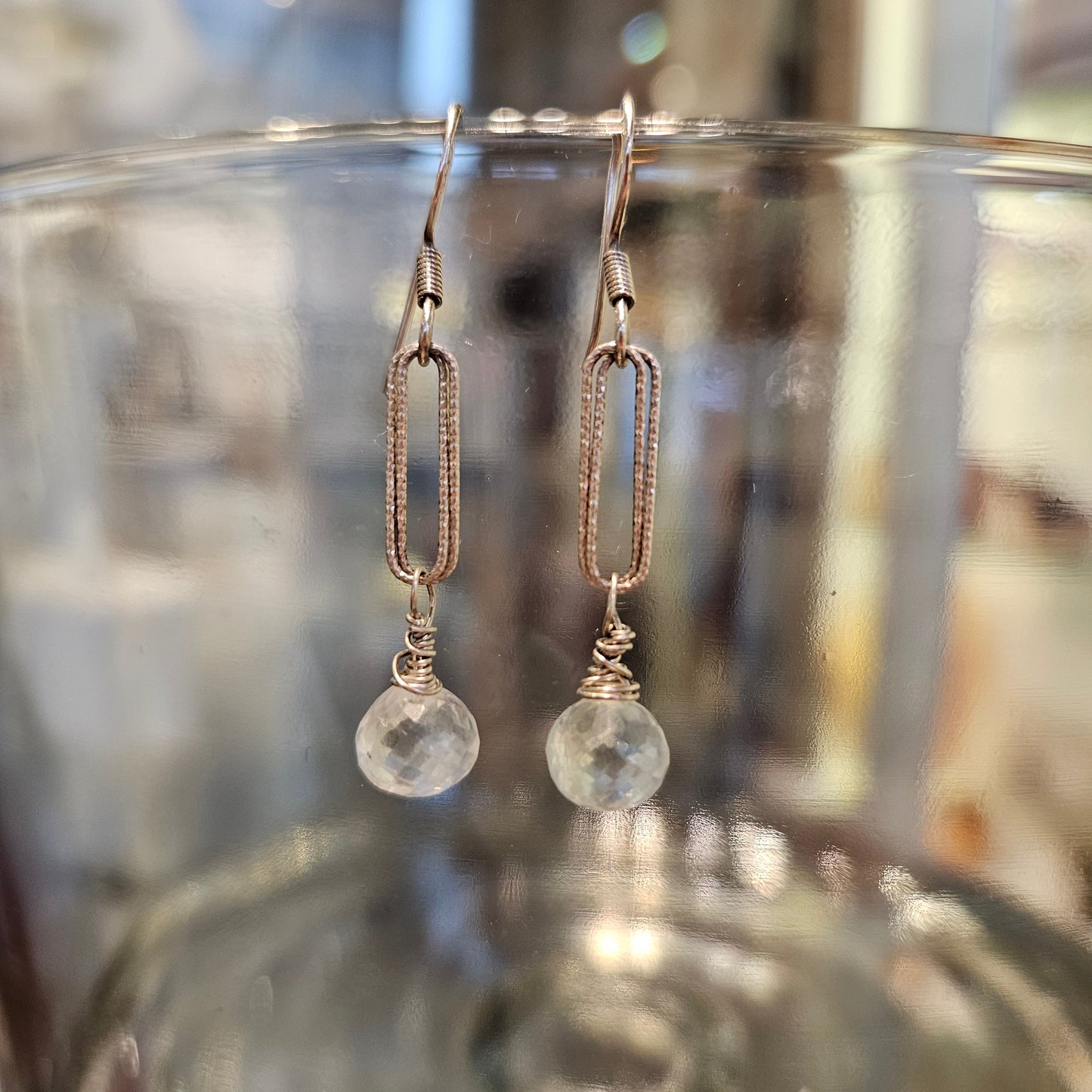 Prasiolite Drop Earrings