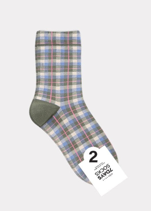Small Plaid in Green/Blue/Pink