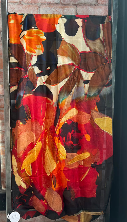 Willamena Striking Floral in Orange