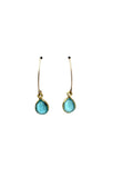 Blue Topaz Drop Earrings