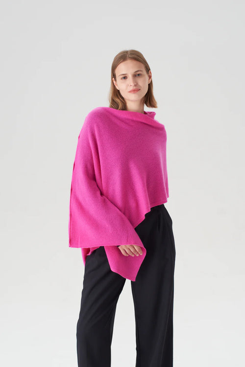 Cashmere Topper in Glow Pink