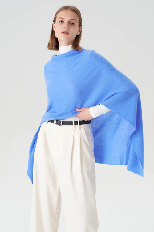 Cashmere Topper in Blue