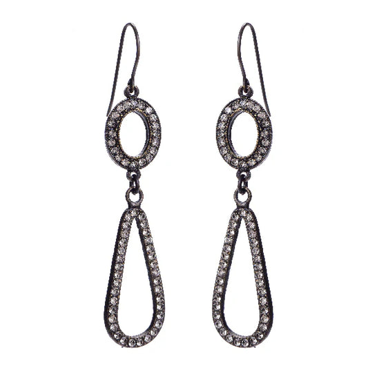 Open Double Drop Earrings