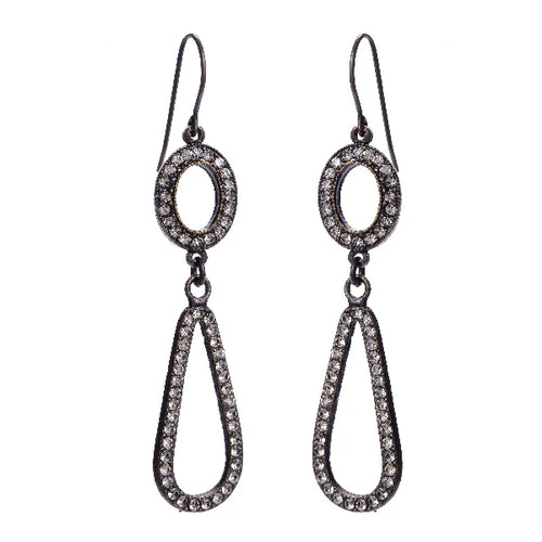 Open Double Drop Earrings