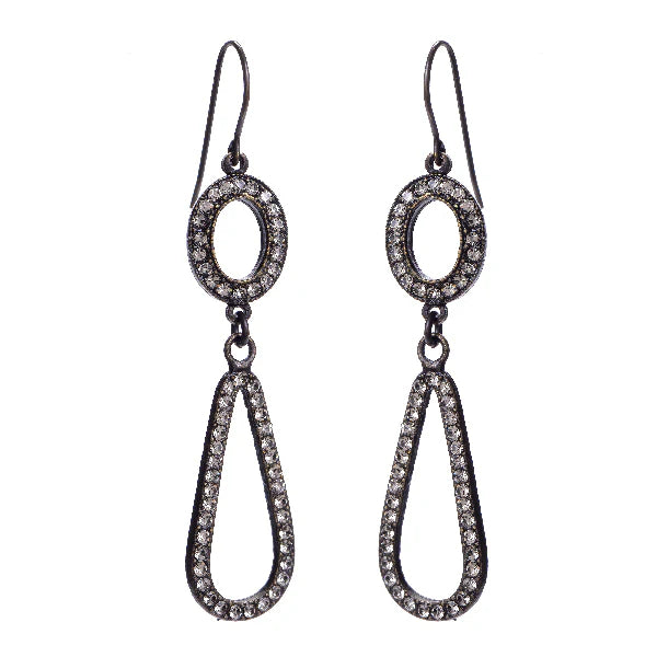 Open Double Drop Earrings