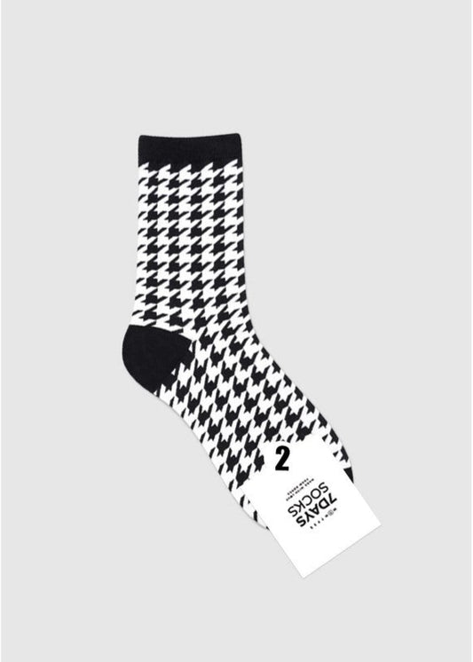Houndstooth in Black/White