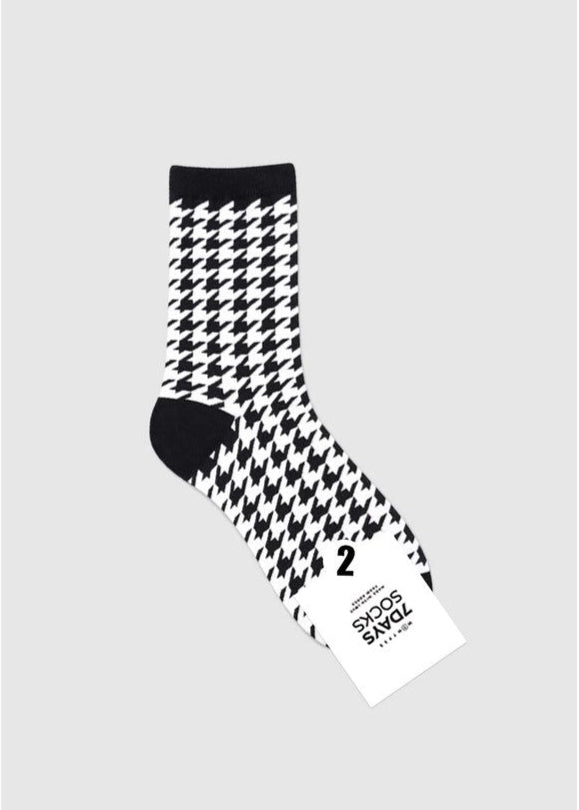 Houndstooth in Black/White