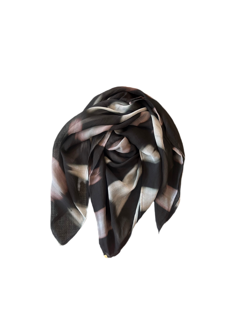Chiffon Scarf in Onyx