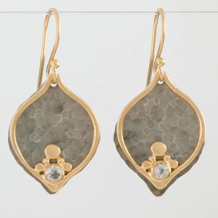 Two Tone Bud Earrings