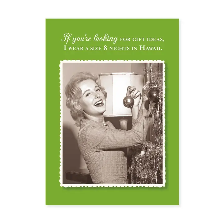 Size 8 Nights Holiday Card