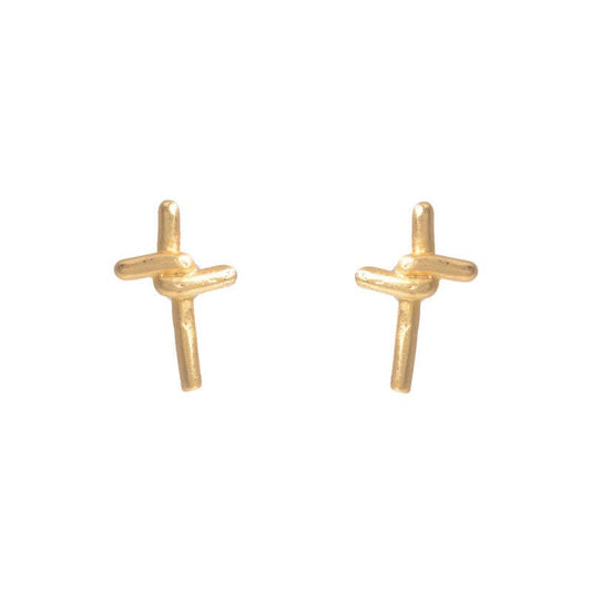 Small Cross Studs