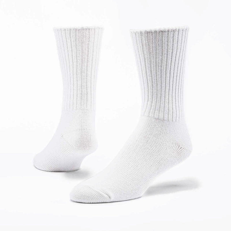 Cotton Crew Socks in Natural