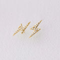 Mini Lightning Bolt Stud Earrings