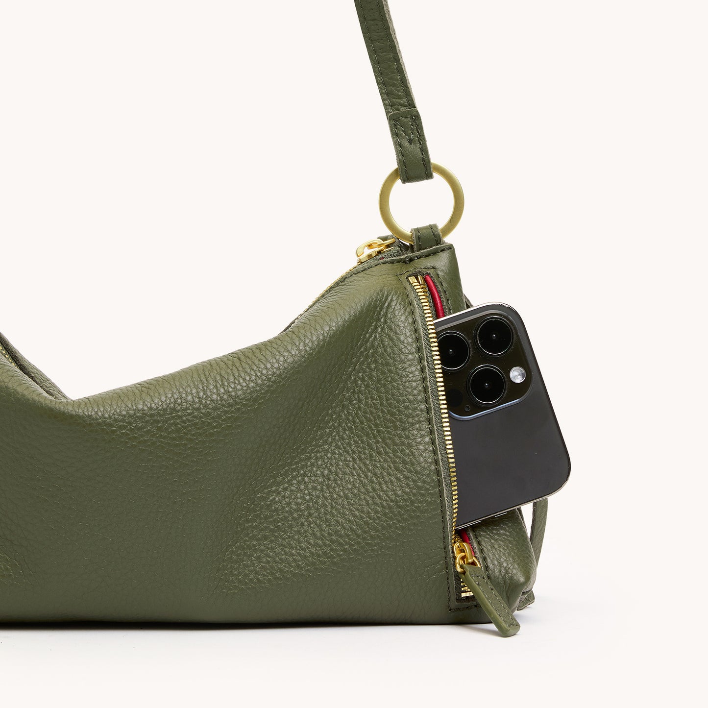 Kyle in Olive Pebbled Leather