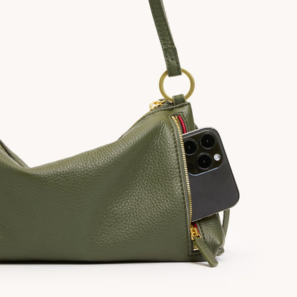 Kyle in Olive Pebbled Leather