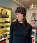 Highland Knit Headband in Onyx Shibori