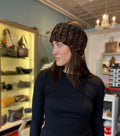 Highland Knit Headband in Onyx Shibori