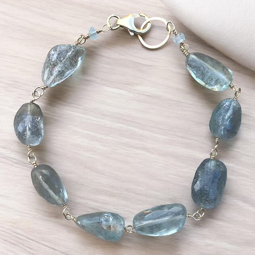 Moss Aquamarine Bracelet