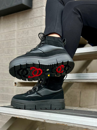 Harper Mid Lea in Black