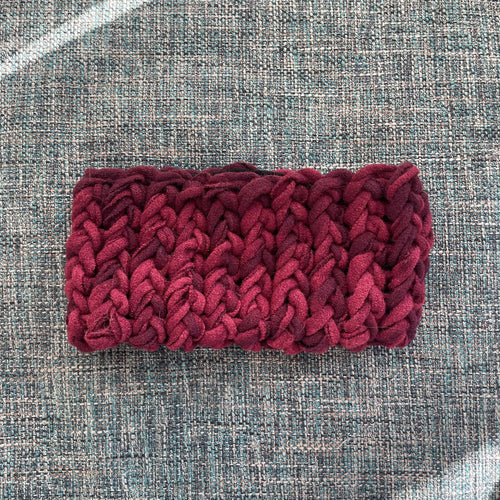 Highland Knit Headband in Rose Shibori