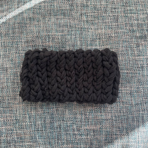 Highland Knit Headband in Onyx