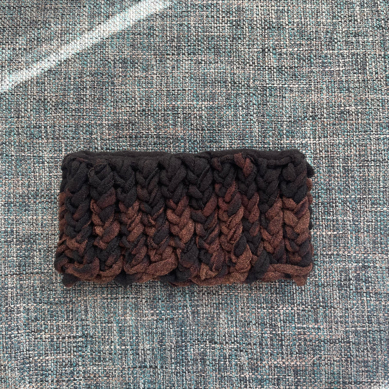 Highland Knit Headband in Onyx Shibori