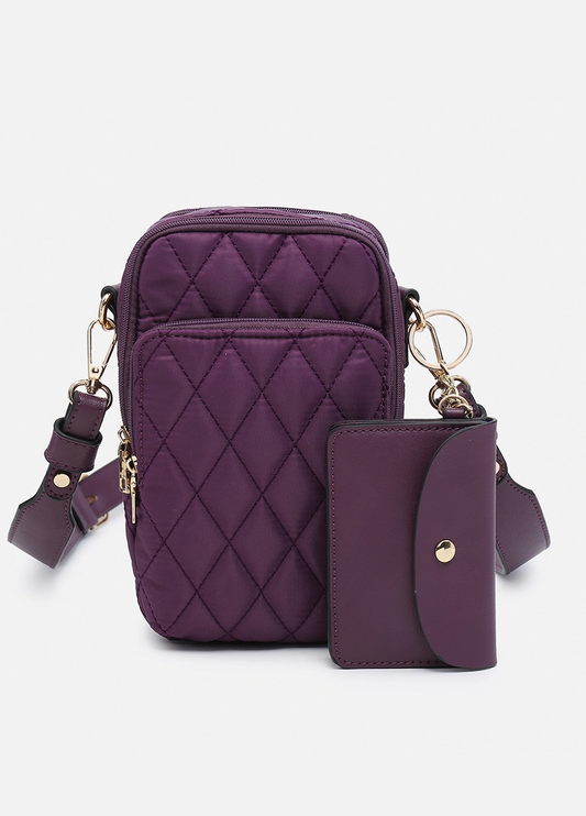 Parker Quilted in Dark Plum