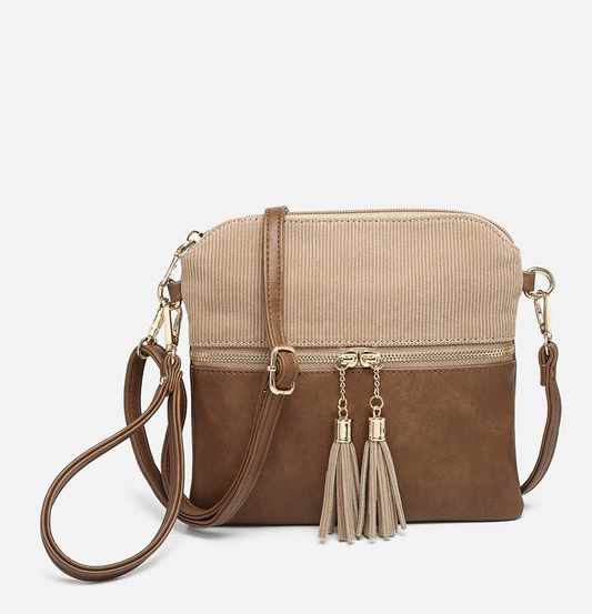 Tara Corduroy in Khaki/Brown