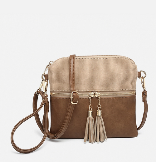 Tara Corduroy in Khaki/Brown