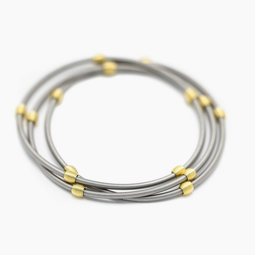 Dia Bracelet Set in Gold