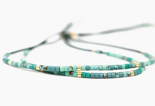 Friendship Bracelet Set in Green