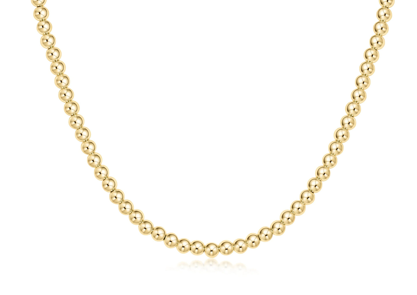 15" Choker Beaded - Classic Gold 4mm