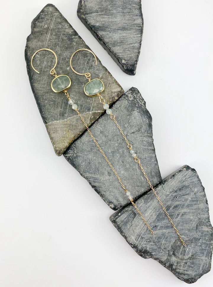 Aquamarine Drop Earrings