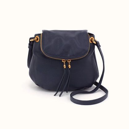 Fern Zip-Flap Crossbody in Ink