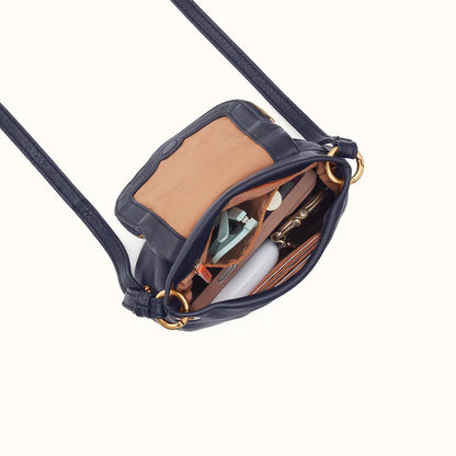 Fern Zip-Flap Crossbody in Ink