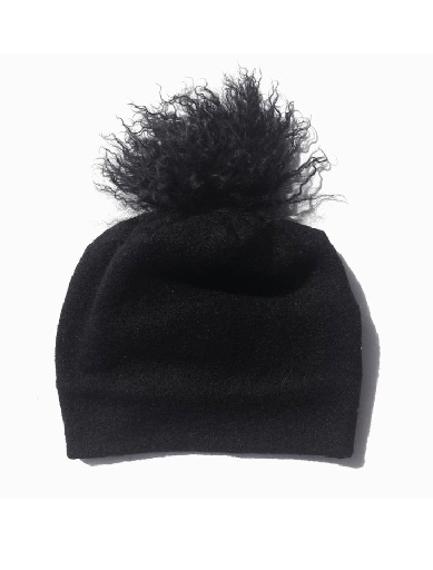 Freya Beanie in Onyx Solid