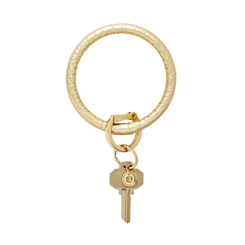Big O Key Ring by O-Venture in Gold Rush Croc