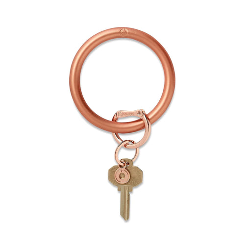 Big O Silicone Key Ring in Rose Gold