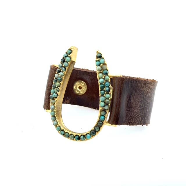 Horseshoe Bracelet in Turquoise