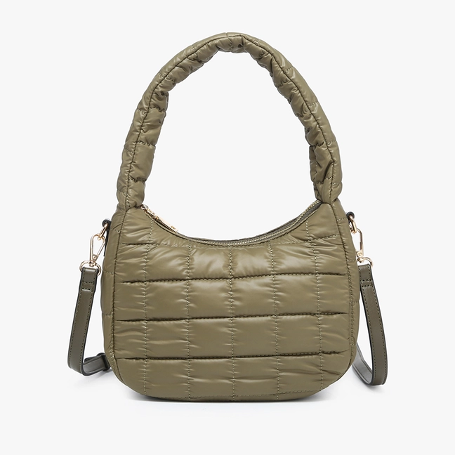 Arden Puffer in Olive