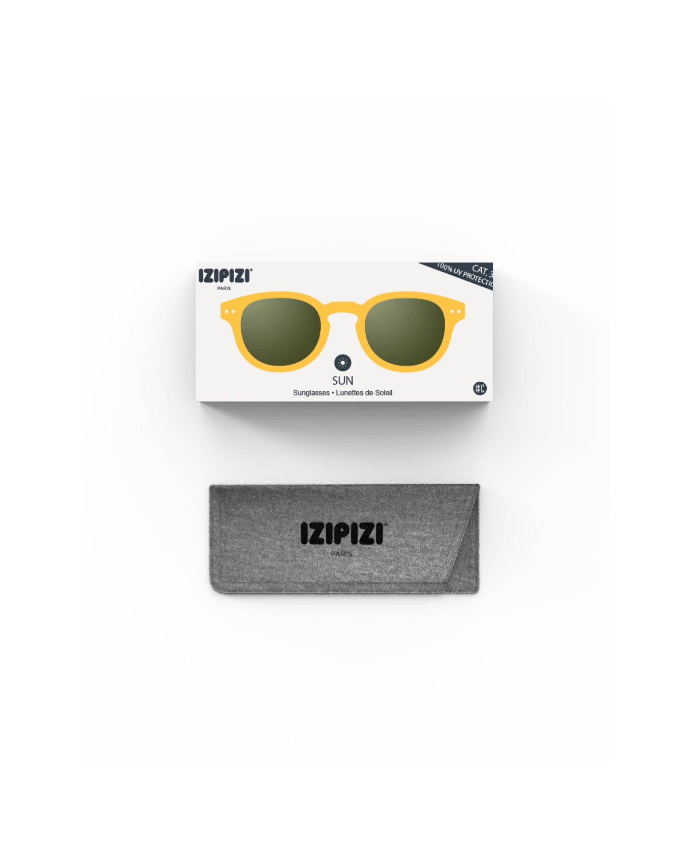 #C Sunglasses in Yellow Honey