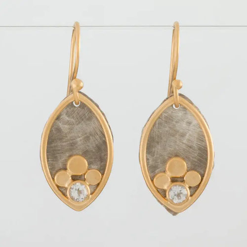 Two Tone Plum Earrings