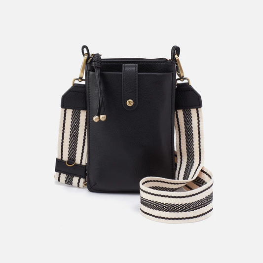 Cass Phone Crossbody in Black