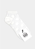 Basic Dot Ankle in White