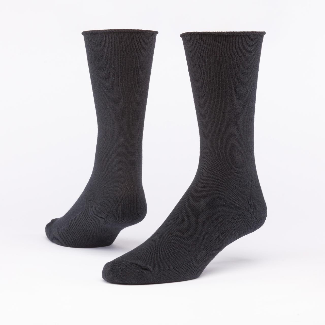 Cushion Crew Socks in Black